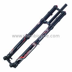 China Mountain Bike 8 inch Dual Crown Inverted Downhill Suspension Fork DNM USD-8 supplier