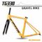 Internal Cable Routing Lightweight Gravel Bike Frame for Disc Road Bike supplier