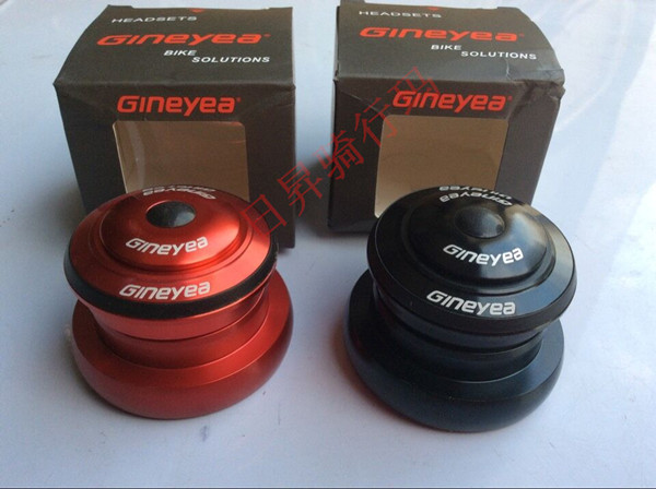 GINEYEA bicycle tapered cnc bear headset upper 1-1/8" lower 1-1/2" for 44mm-headtube frame 1