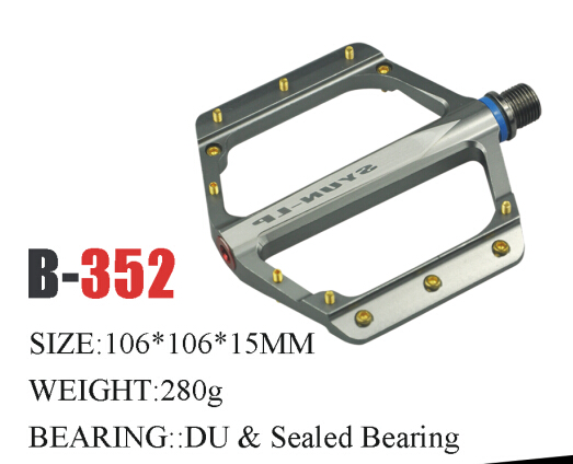 CNC Lightweight Big-Platform Pedal of Mtb bicycle Sealed Bearing Aluminum Alloy Footpeg Pedal 0
