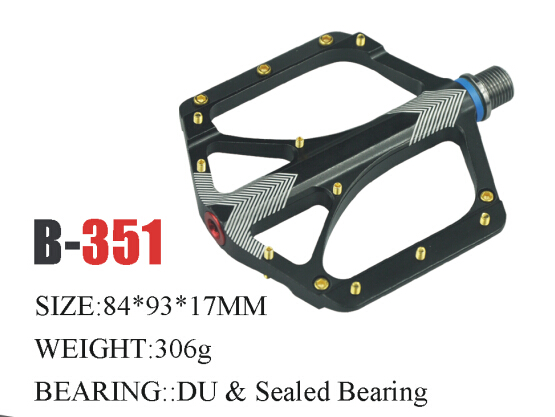 CNC Aluminum Alloy Sealed Bearing Pedal of Bicycle 306 grams 0