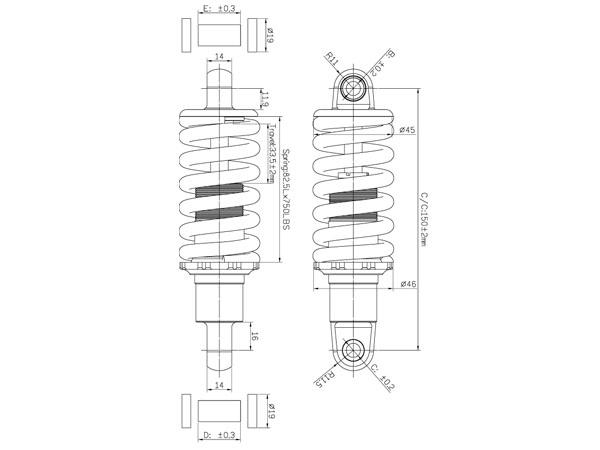 shock absorber cycle price