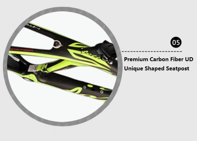 700C Carbon Fiber Road Aero Frame+Fork+Seatpost STOUT CR-2 900 Grams BB compatible with different Type 7