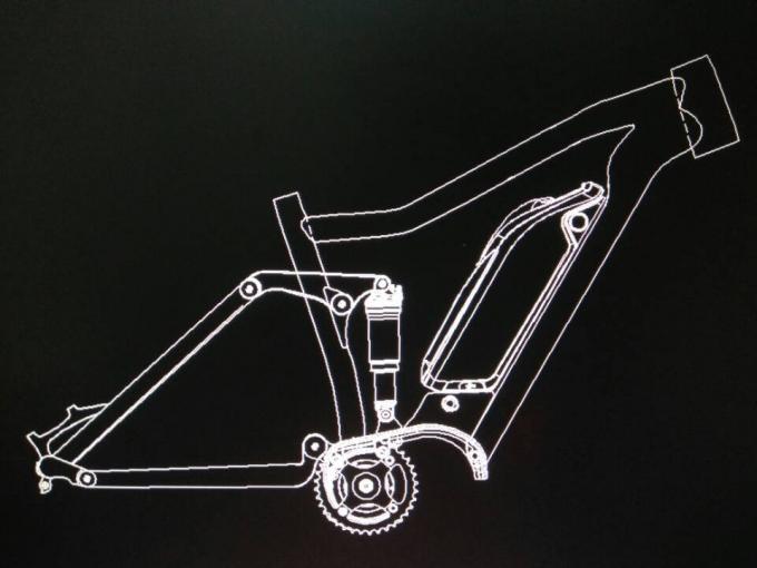 Boost 27.5er Electric Bike Frame w/ Bafang 1000w  Aluminum Alloy Suspension Mtb E-Bike 0
