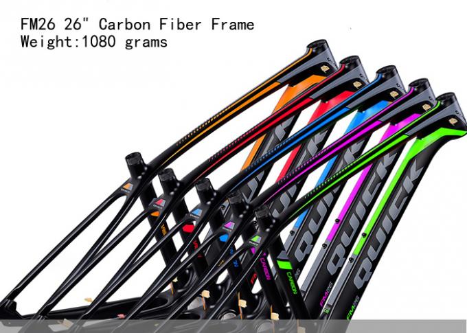 26er Bicycle  Full Carbon Fiber Frame FM26 of Lightweight Mountain Bike 1080 grams Tapered PF30 Different Colors 0