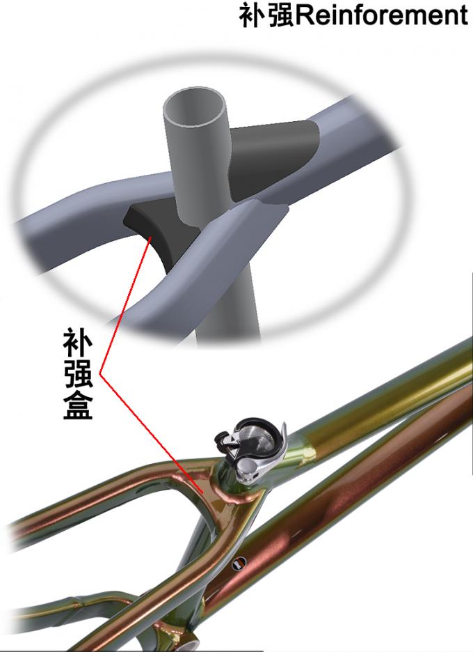 26er Aluminum BMX Dirt Jump Bike Frame Strengthened 100120mm Travel