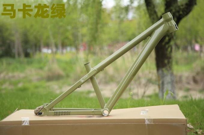 Chinese Cheap Aluminum Dirt Jumper 4X BMX Bike Frame Horizontal Dropout Mountain Bicycle Hardtail Frame 0