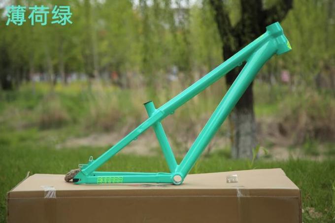 Chinese Cheap Aluminum Dirt Jumper 4X BMX Bike Frame Horizontal Dropout Mountain Bicycle Hardtail Frame 3