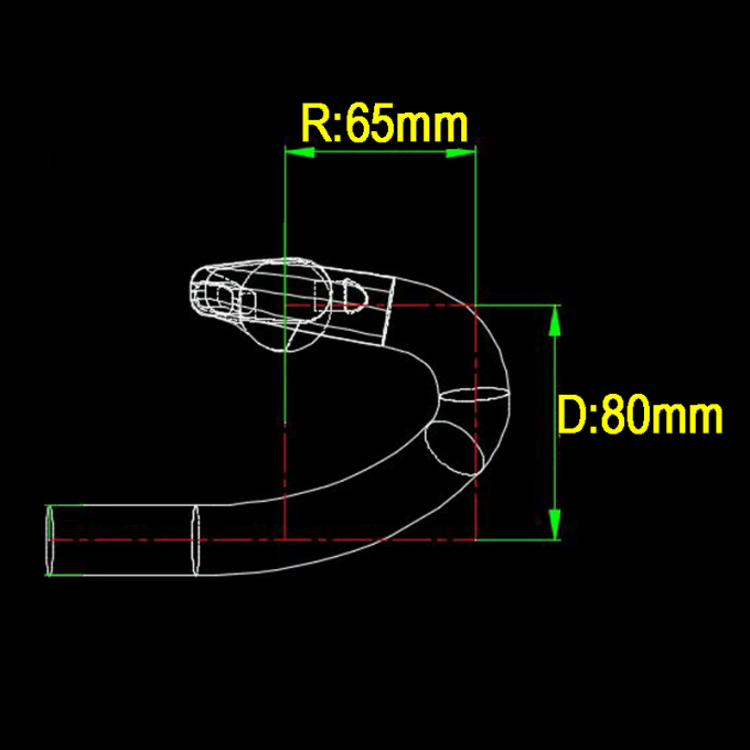 Lightweight Carbon Gravel Handlebar Aero Road Racing Bar Clamp Diameter 31.8mm 7