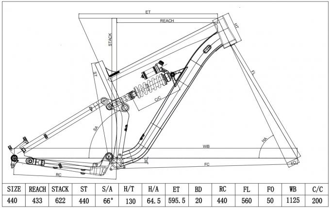 27.5er Enduro Full Suspension Mountain Bike Frame with Inner Cabling and Aluminum Alloy 9