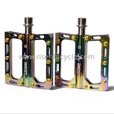 China Bicycle Pedal Electro-chromed Big Platform Superlight  YMPD-10To CNC alloy Pedal 6 Sealed Bearings supplier