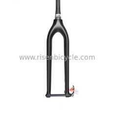 China 29er Full Carbon Fiber Mtb Bicycle Fork thru axle Tapered Steerer T800 Carbon Rigid Fork supplier