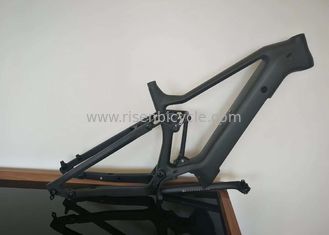 China 160mm Travel Electric Bike Frame OEM Full Suspension Carbon Bicycle Frame supplier