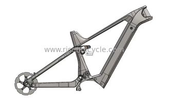 China 29er Full Suspension E-bike Frame 205X65mm 29 Inches Size for MTB Bikes supplier
