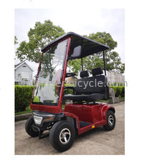 China large Size 4 Wheel Electric Mobility Scooter With Roof For Disabled Man red supplier