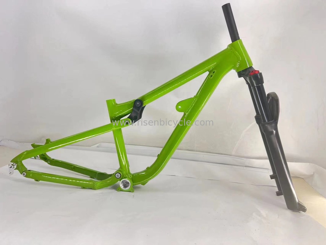 26er Junior Full Suspension Mountain Bike Frame XC/Trail Softtail Mtb