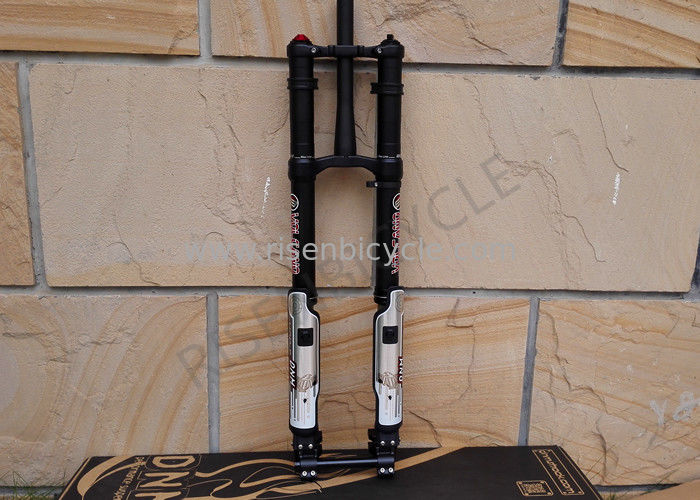 dual crown suspension fork cycle