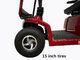 large Size 4 Wheel Electric Mobility Scooter With Roof For Disabled Man red supplier