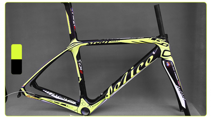 700C Carbon Fiber Road Aero Frame+Fork+Seatpost STOUT CR-2 900 Grams BB compatible with different Type 0