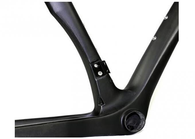 Lightweight 700c Full Carbon Fiber Road Bicycle Frame of Road Bike Frameset  9qr/Thru-axle 1000g/52 size Disc Brake 6