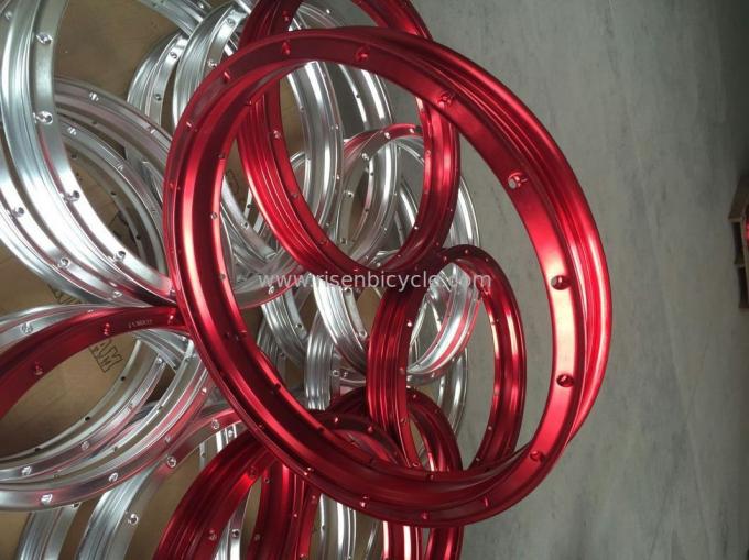 Motocross Aluminum Tubeless Spoked Rim 1.65x17 Inch Anodized Colors