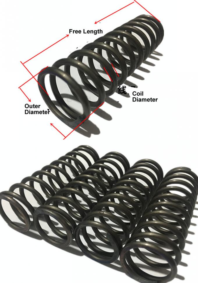 Shock Absorber Steel Compression Coil Spring Customized Length and Rate