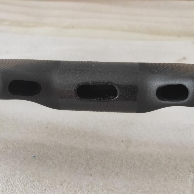 31.8mm Carbon Fiber Road Handlebar 80MM/65MM Drop/Reach Flared Bar Ends Black 2