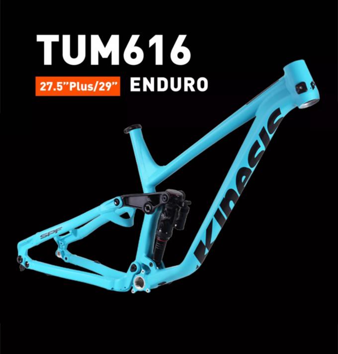 Kinesis TUM616 27.5+ 29er Aluminum  Full Suspension Enduro Off-Road Soft Tail Mountain Bike Frame 0