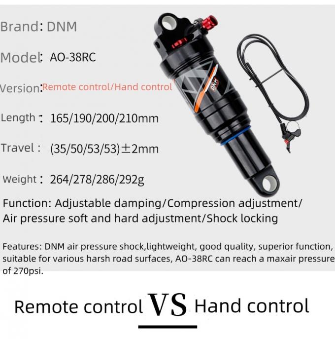 Dnm Ao-38RC Remote Control Shock Bike Rear Suspension with Lock-out 3