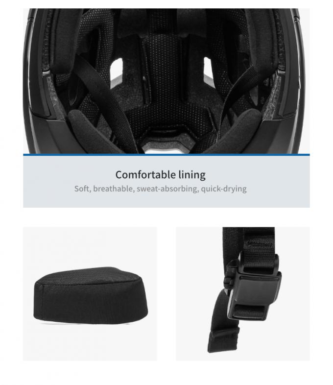 Adult BMX Full Helmet Downhill Off Road Integrated Anti Drop Anti Glare Hat Brim Full Face Helmet Black 10