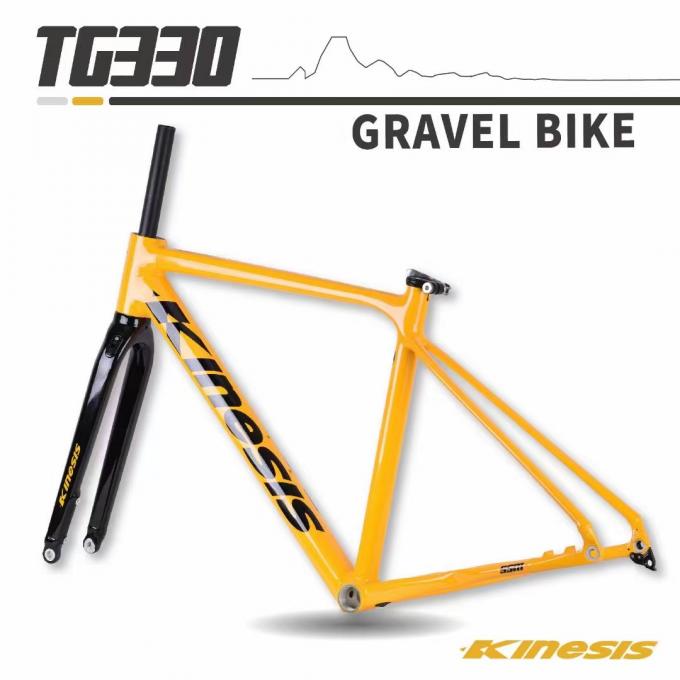 700x38c Gravel Bike Frame with Tapered Headtube 1-1/8 quot upper 1-1/2 quot lower 0