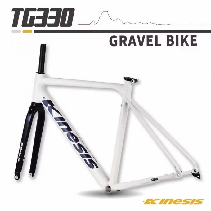 Lightweight Aluminum Gravel Bike Frame 700x38c with Tapered Headtube 1